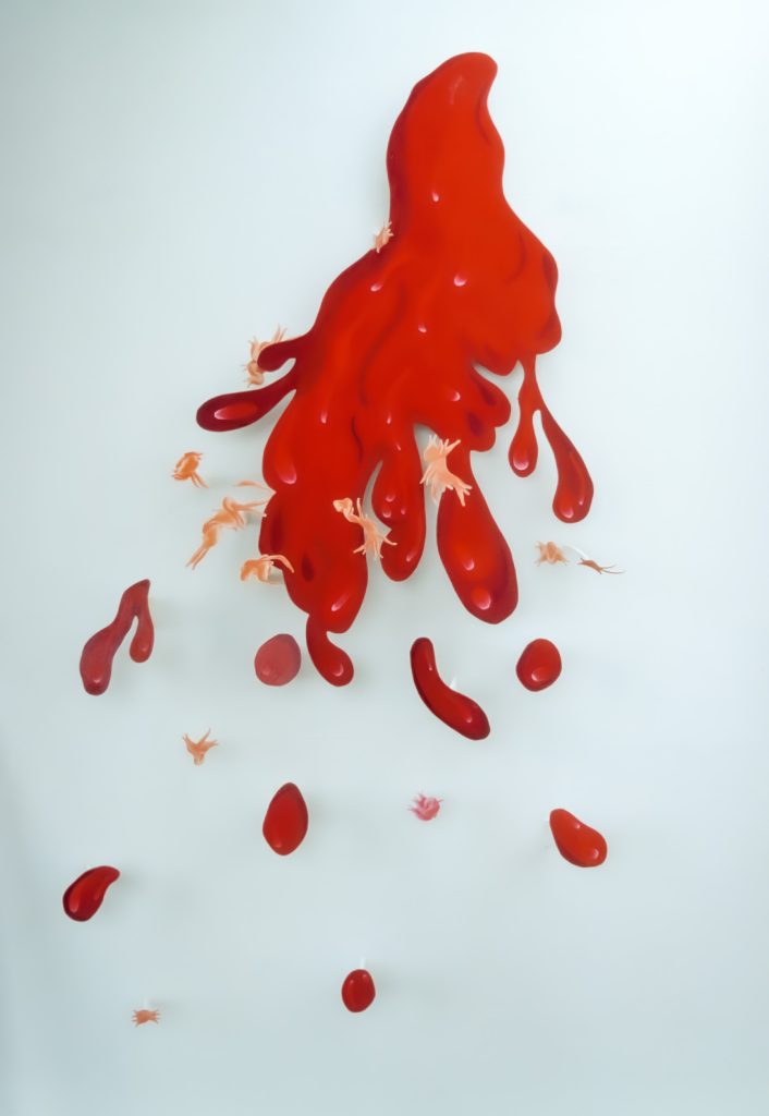 ColaBlood-TM (2001) - Installation, Oil Paint on Board, Giclée Print, Foamboard.